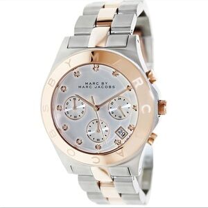 Marc Jacobs Women's MBM3178 Rock Chronograph Crystal Two-Tone StainlessStl Watch
